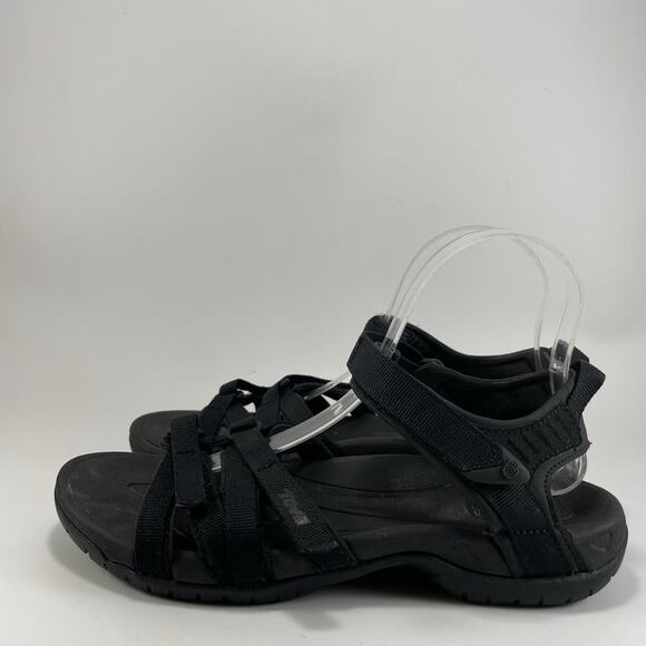 Teva Tirra Hiking Outdoor Sandals Womens Size 8.5 Shoes Strappy Black Active - Picture 3 of 9